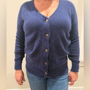 Madewell Deep Blue Cardigan Sweater